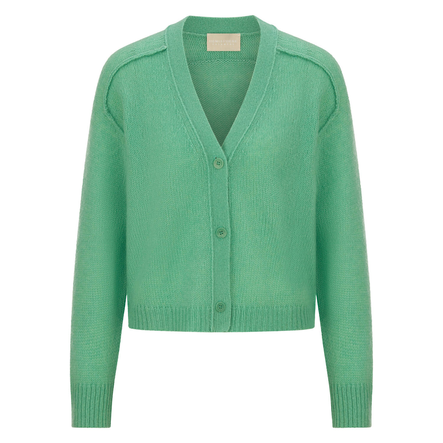 Hemisphere Cashmere Strickjacke (grün | 38)