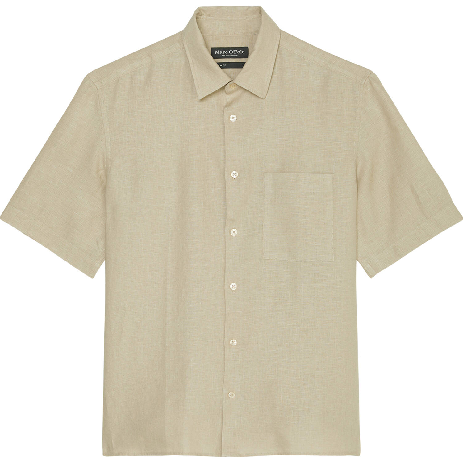 Marc O'Polo Hemd Short Sleeve (beige | M) O'Polo, Für Herren