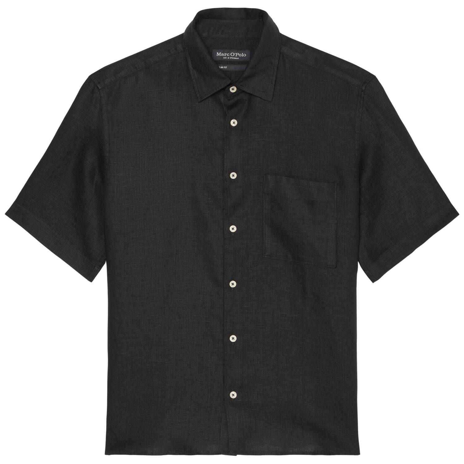 Marc O'Polo Hemd Short Sleeve (schwarz | M) O'Polo, Für Herren