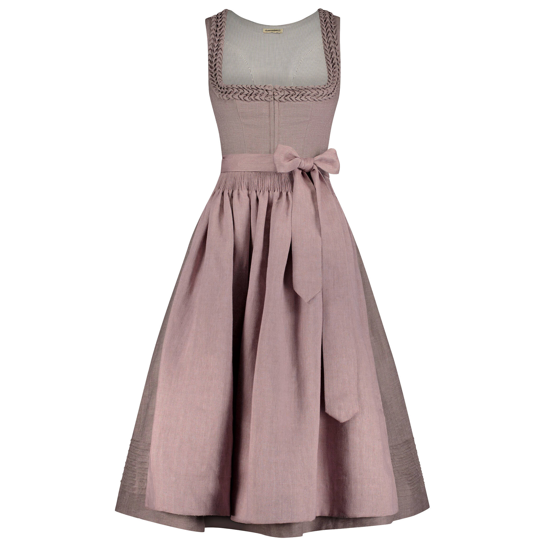 Gottseidank Dirndl Vreni in Midilänge (violett | 34) Für Damen, Trachten, Elegante & festliche Trachten
