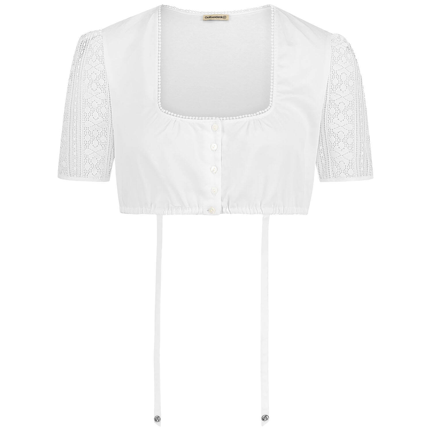 Gottseidank Dirndlbluse Palina (weiss | 36) Für Damen, Trachten, Dirndl- & Trachtenblusen