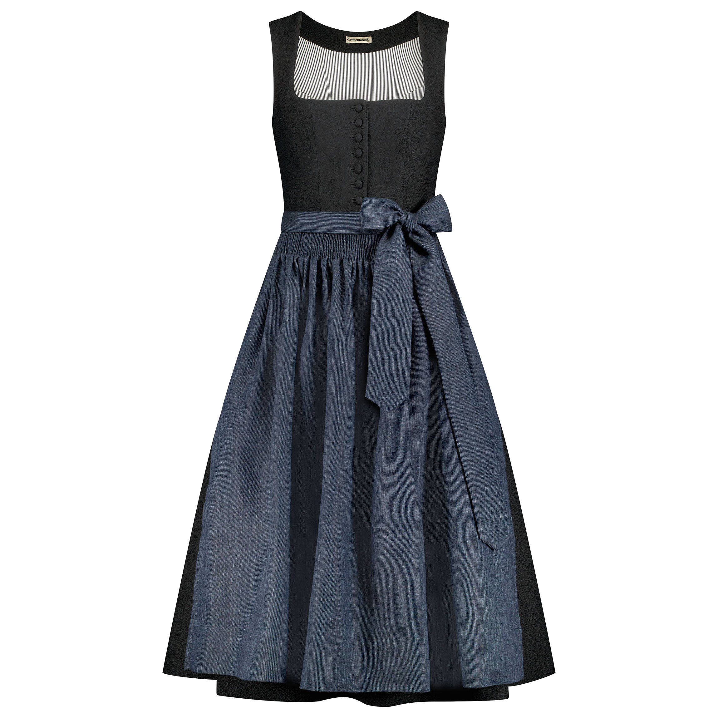 Gottseidank Dirndl Monika in Midilänge (schwarz | 40) Gottseidank, Für Damen