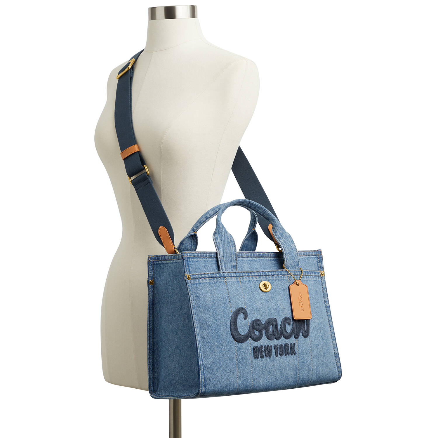 Embrace Style and Functionality with the Coach Cargo Denim Tote