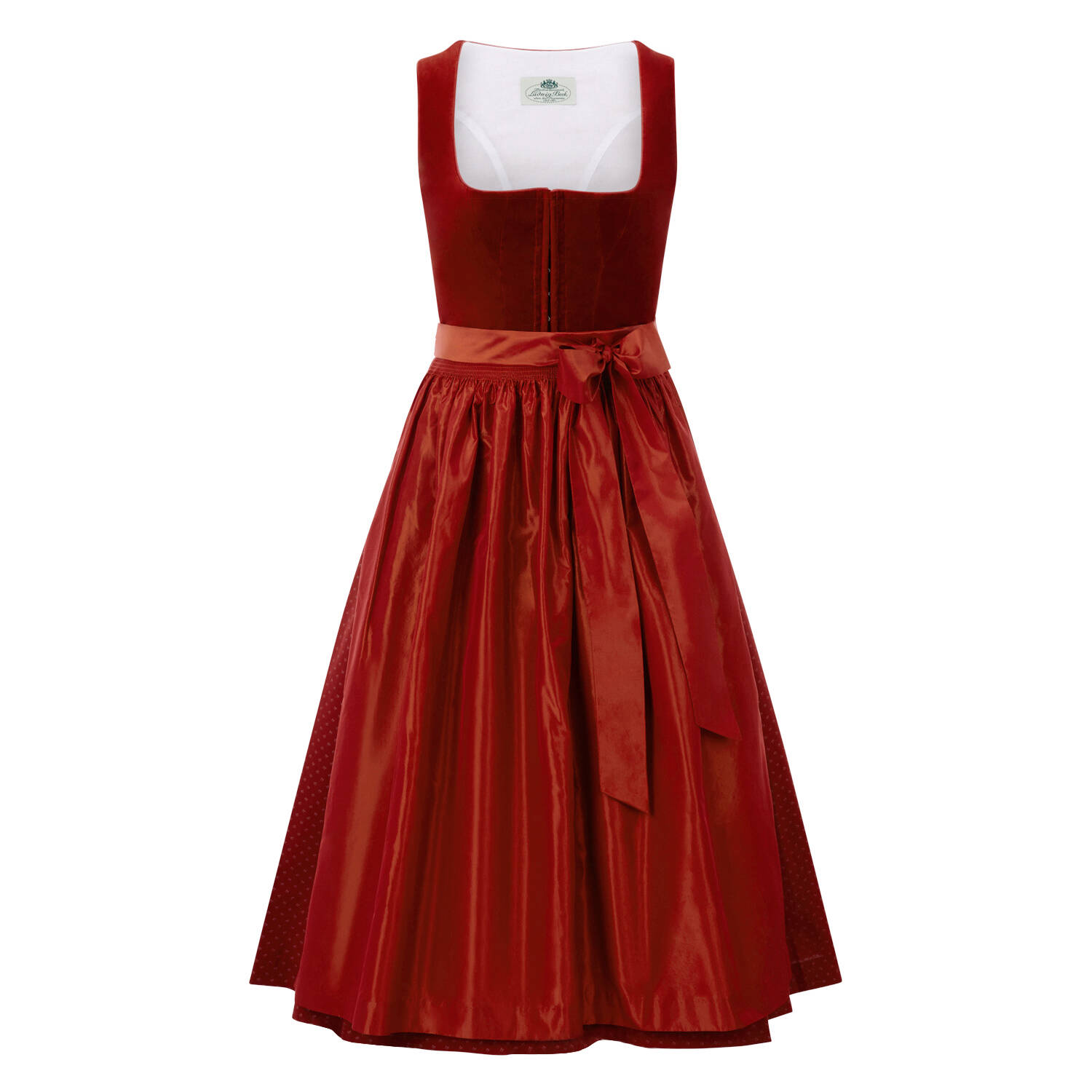 Heimatwerk Ludwig Beck Dirndl Wiessee 80cm (rot | 38) Für Damen, Trachten,