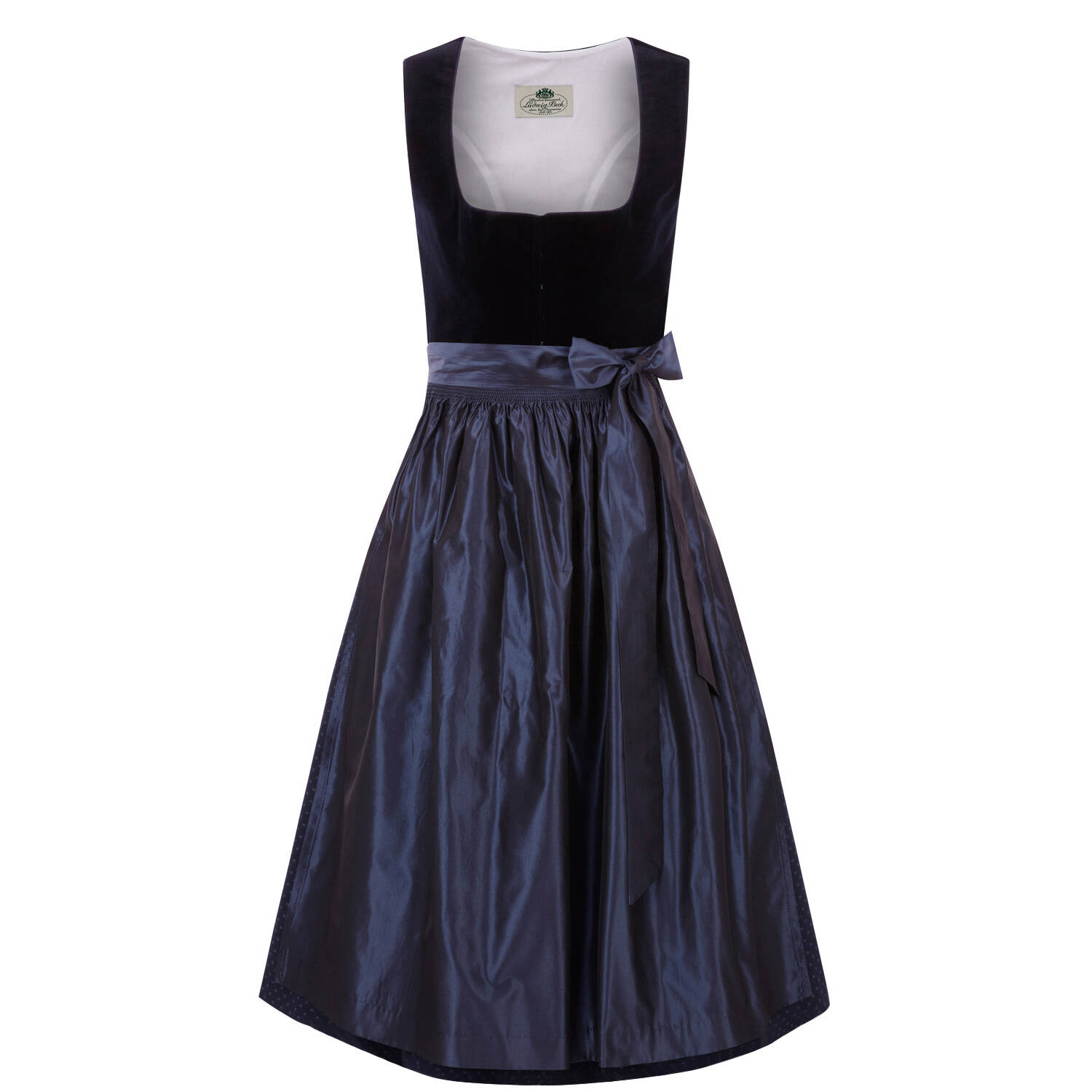 Heimatwerk Ludwig Beck Dirndl Wiessee 80cm (blau | 34) Für Damen, Trachten,