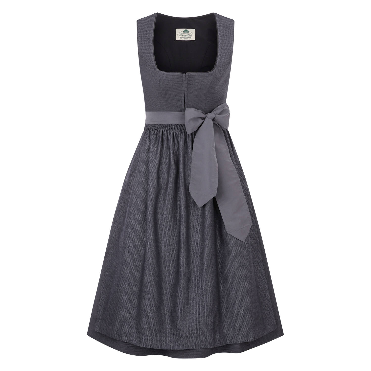 Heimatwerk Ludwig Beck Dirndl Anna 80cm (blau | 44) Für Damen, Trachten, Curvy