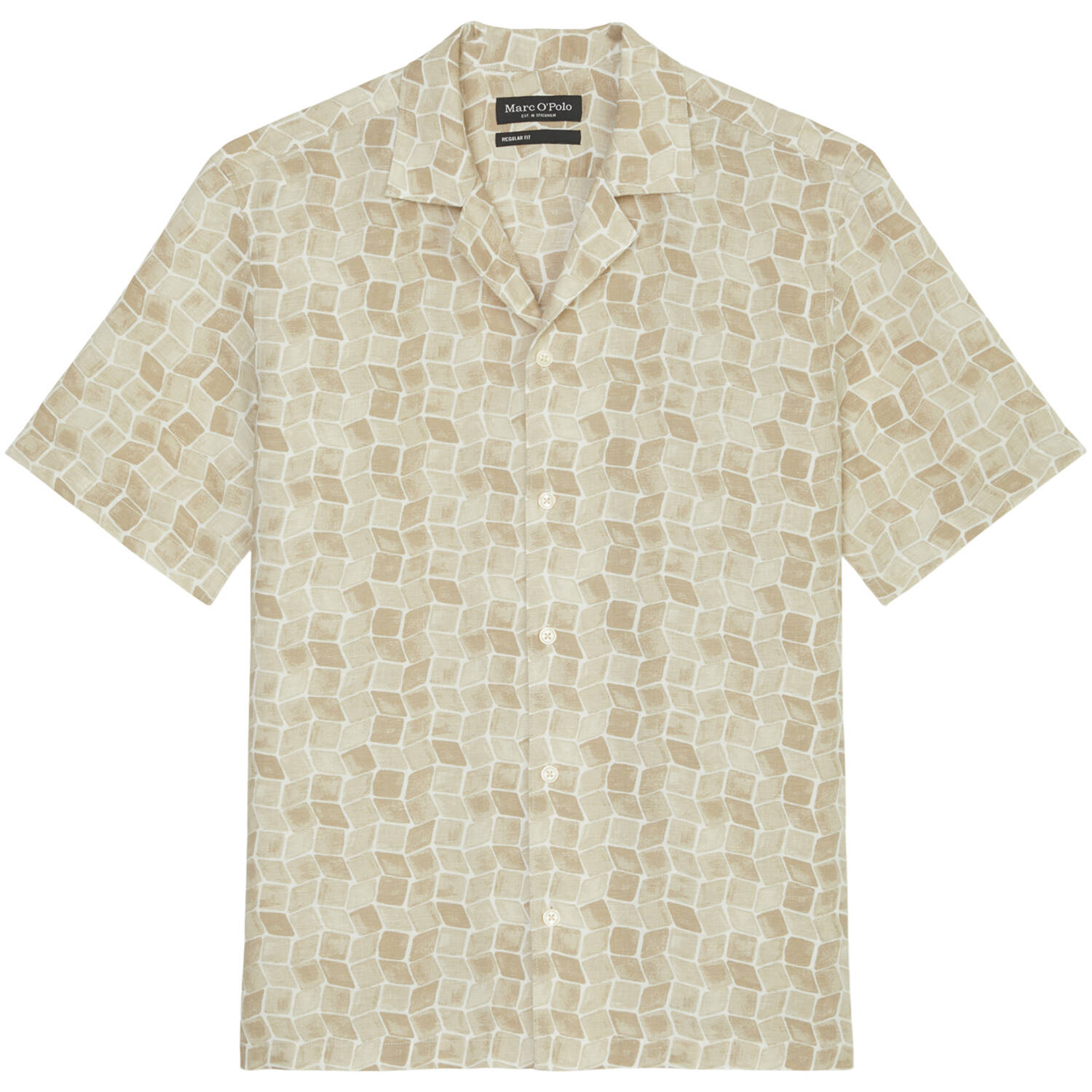 Marc O'Polo Kurzarmhemd (beige | L) O'Polo, Für Herren