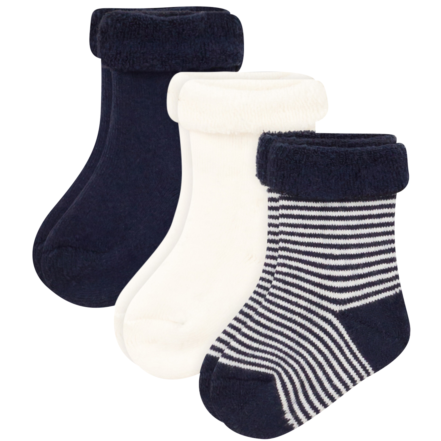 Petit Bateau 3er Set Babysocken (blau | 15) Kinder, Baby & Kleinkind, Baby-Kleidung