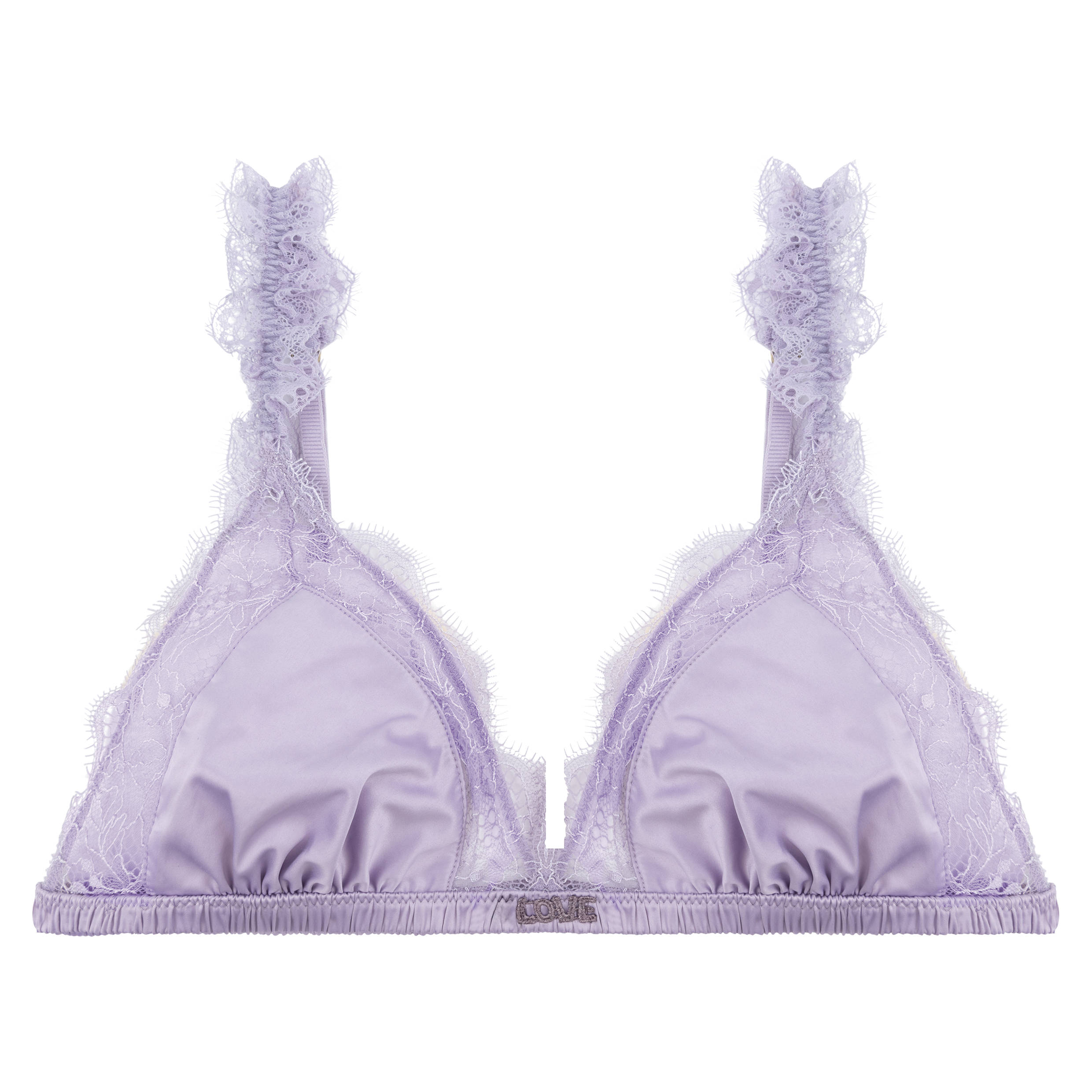 Triangle Bralette Love Lace