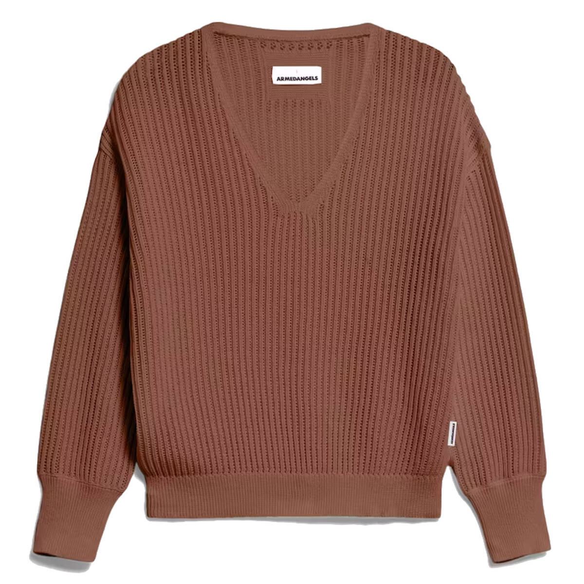 Armedangels Pullover Ranaa Crochet Lino (braun | M) Armedangels, Für Damen