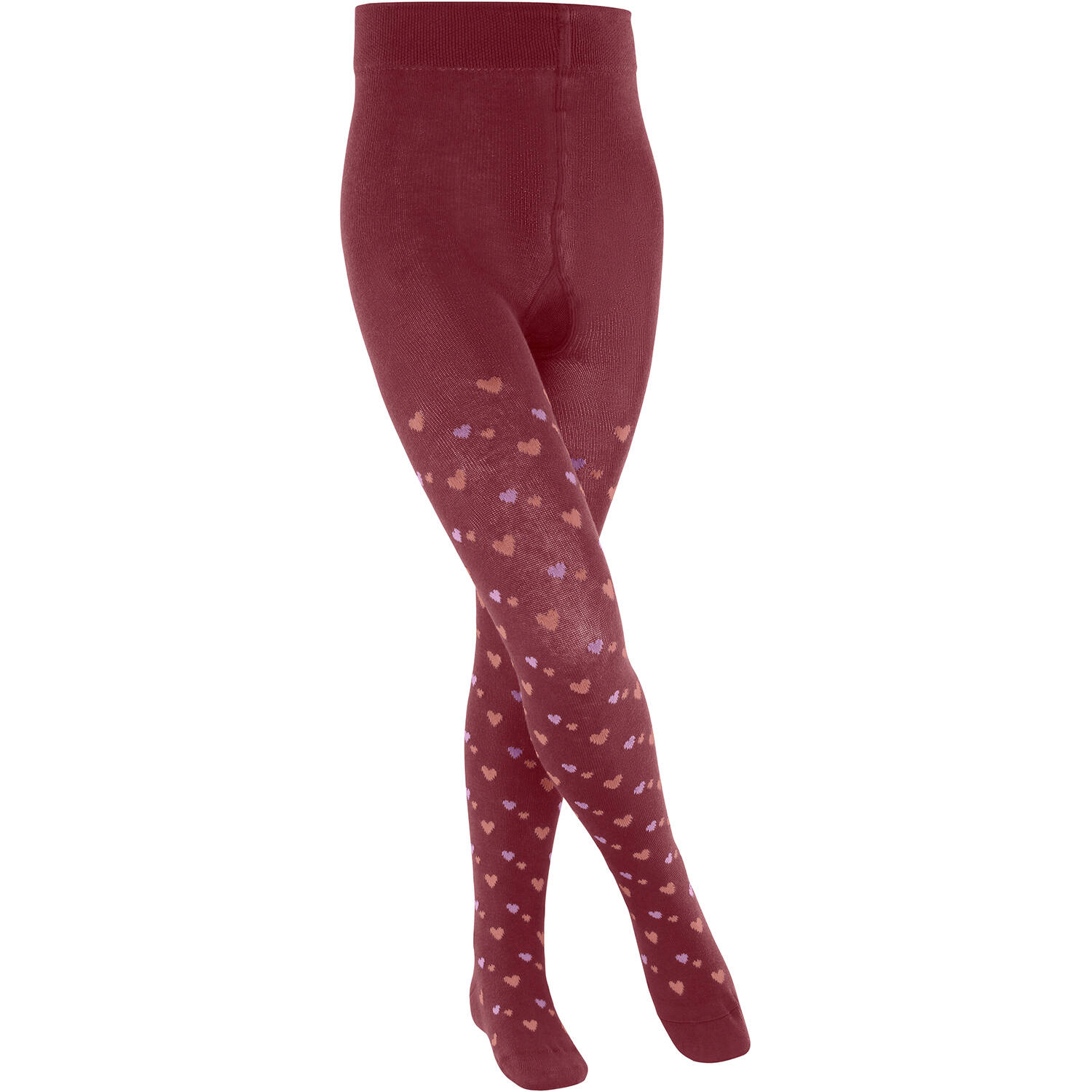FALKE Kinder Strumpfhose Cute Hearts - Atmungsaktive Baumwoll-Strumpfhose Mit Herzchen-Muster