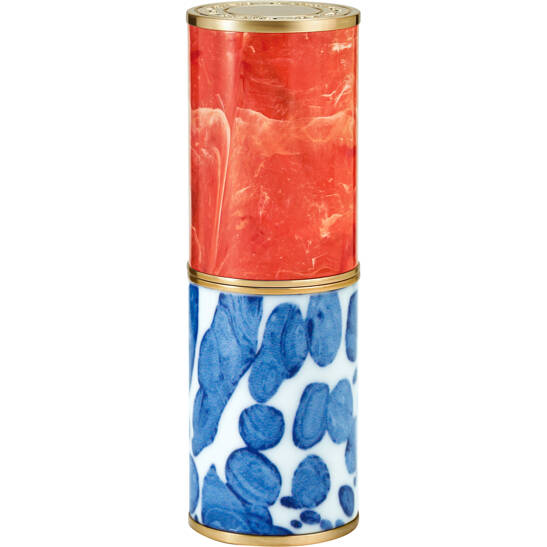 Coral Ceramic Lipstick Case