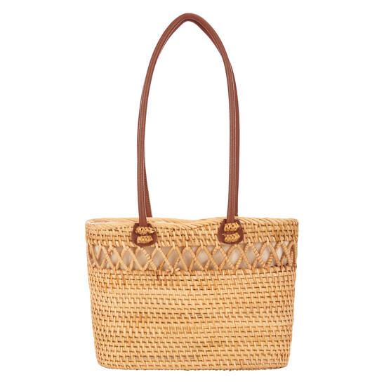 Korbtasche mit Baumwollfutter