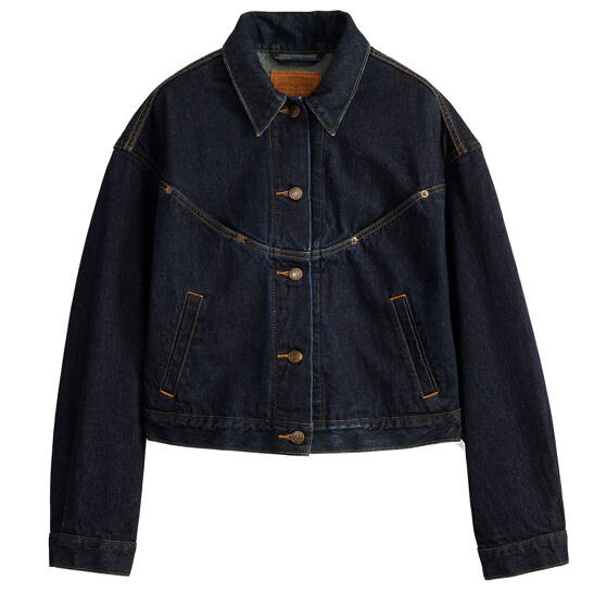 Jeansjacke Shrunken 90s Trucker Western