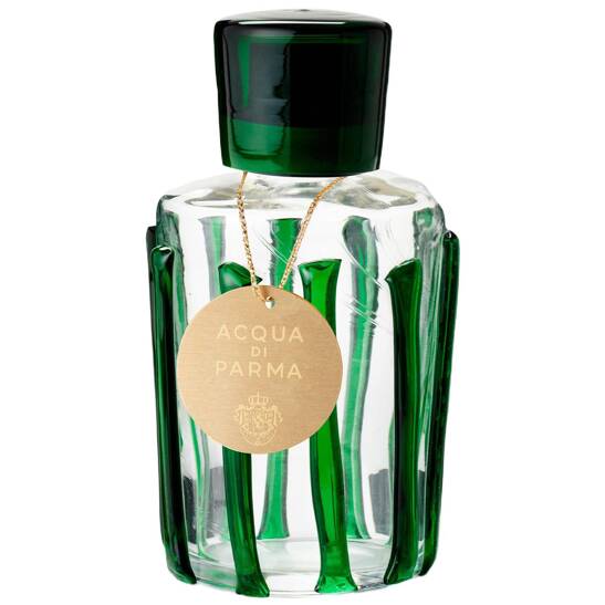 Murano Bottle Stripes Green
