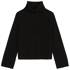 Gerippter Rollkragen-Pullover loose