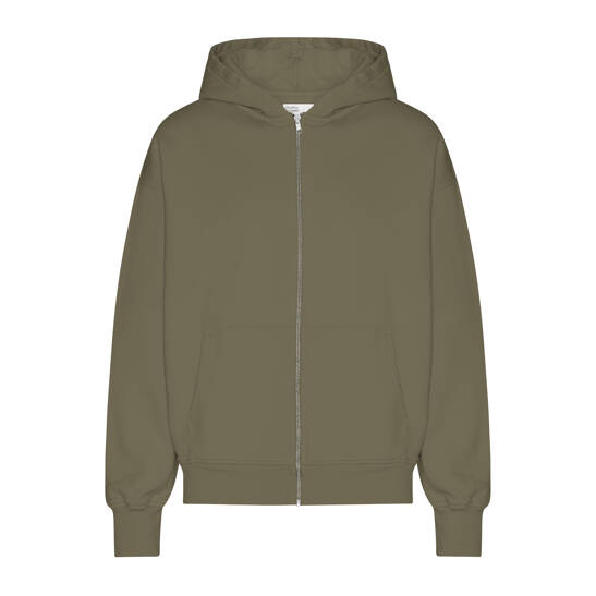 Oversized Organic Zip Hood