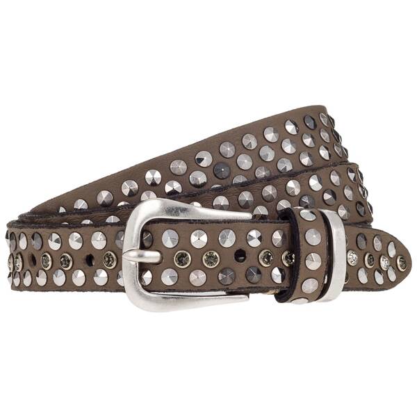 Roana 20 mm leder-nietgürtel