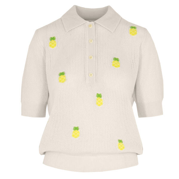 Cashmere-Kurzarmpullover