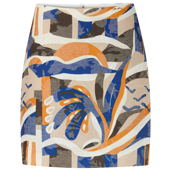 Minirock im strukturierten Jacquard