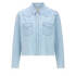 Jeansbluse The Super Ex's Crop Fray