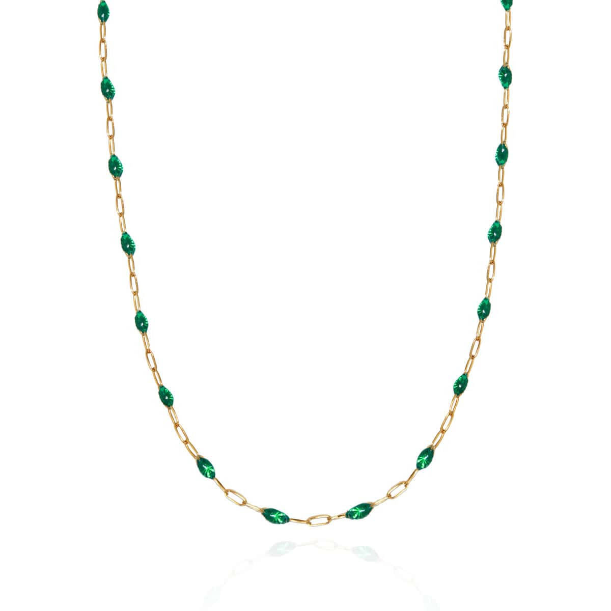 Halskette Emerald Enamel