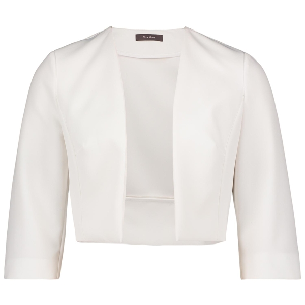 Bolero-Jacke mit Kellerfalten