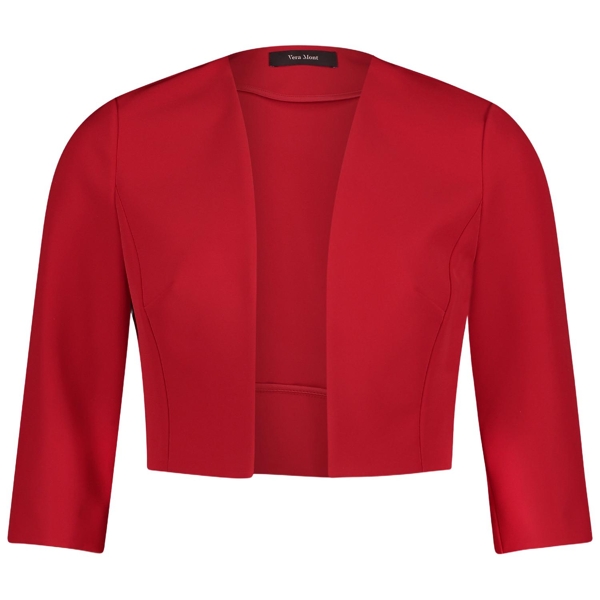 Bolero-Jacke mit Kellerfalten