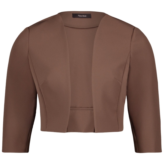 Bolero-Jacke mit Kellerfalten