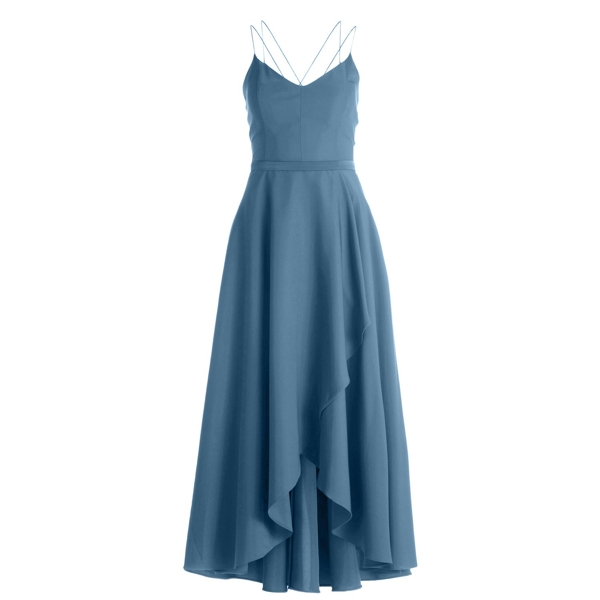 Abendkleid mit Volant