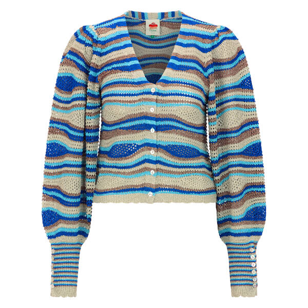 Strickjacke Mixed Waves