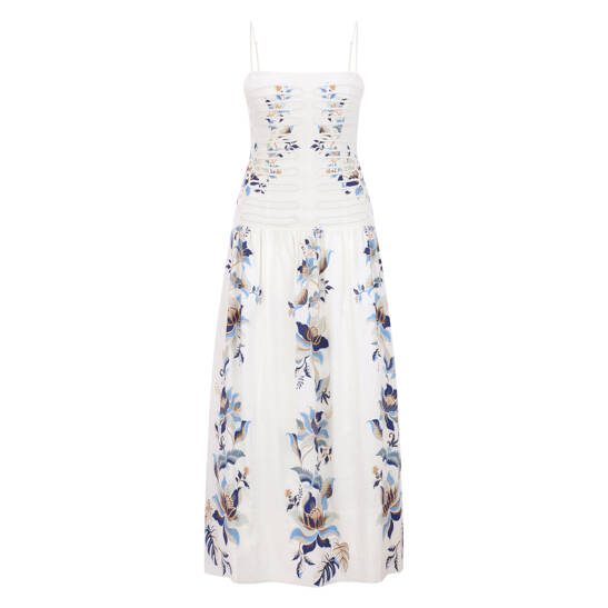 Maxikleid Mystic Blue Lotus