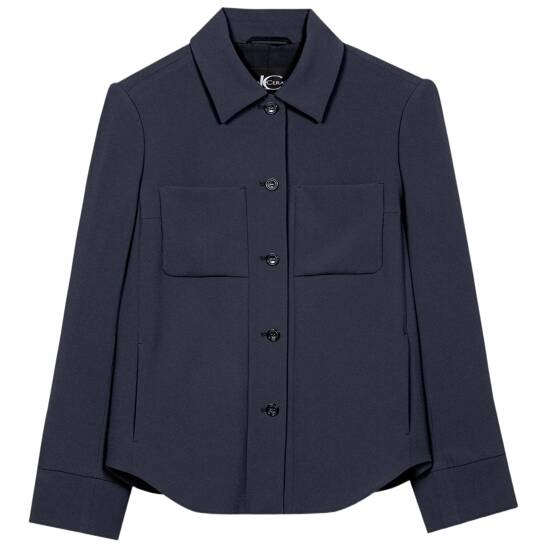 Flowing shirt jacket