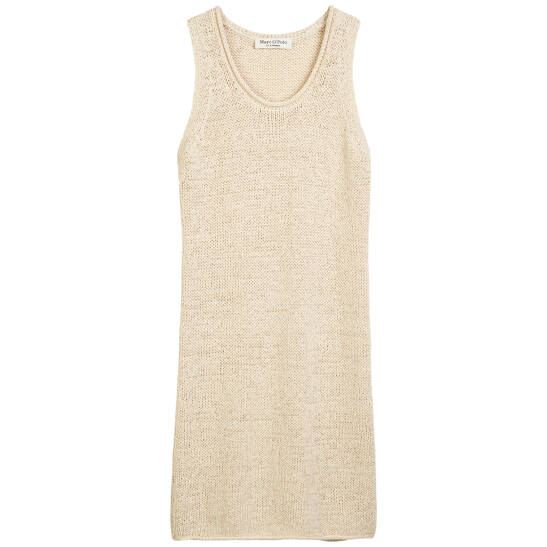 Ärmelloses Strickkleid slim