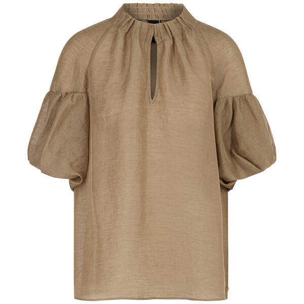 Uni Bluse mit Ballonärmeln