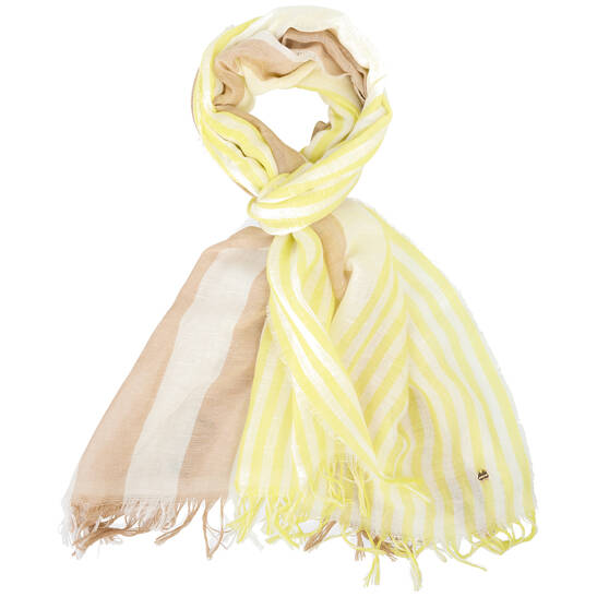 Luftiger Schal in Streifenmix