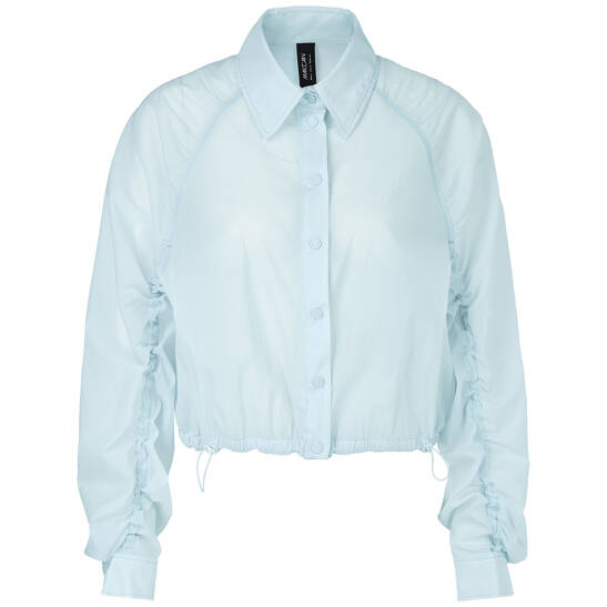 Bluse mit gerafften Ärmeln