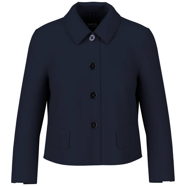 Kurze Jacke mit Kentkragen