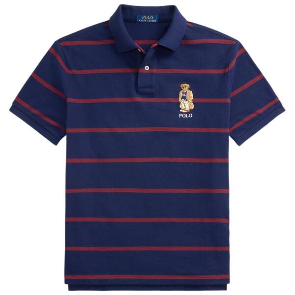 Custom-Slim-Fit Poloshirt mit Polo Bear