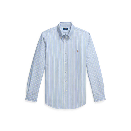 Gestreiftes Custom-Fit Oxfordhemd
