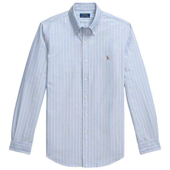 Gestreiftes Custom-Fit Oxfordhemd