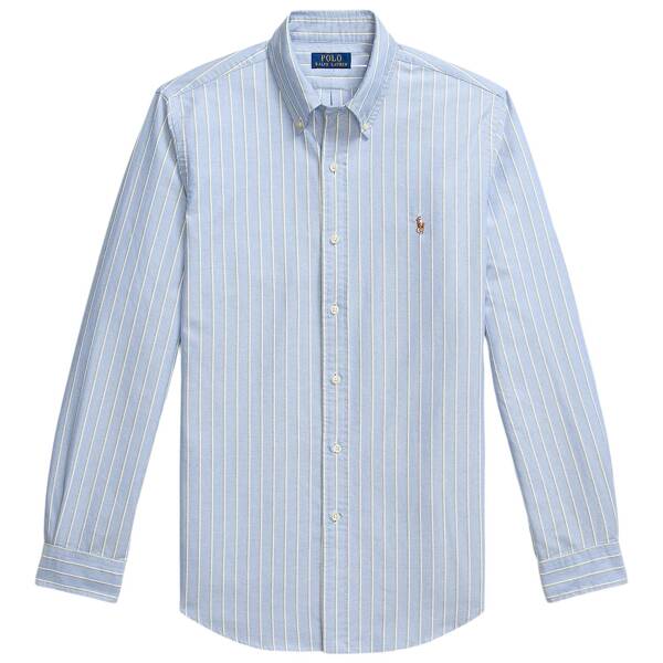 Gestreiftes Custom-Fit Oxfordhemd