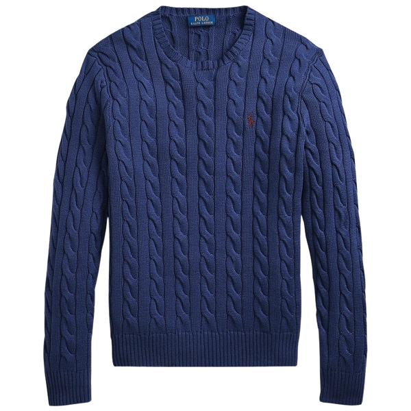 Baumwollpullover mit Zopfmuster