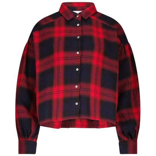 Bluse Sarah Short Red Check