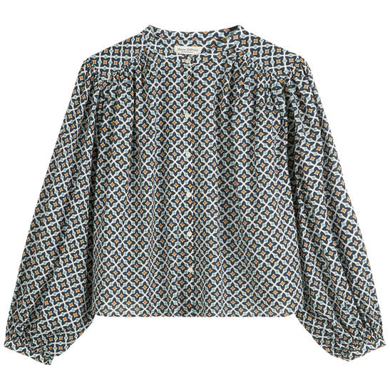 Print-Bluse relaxed
