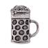 Anstecker Bierkrug Altsilber