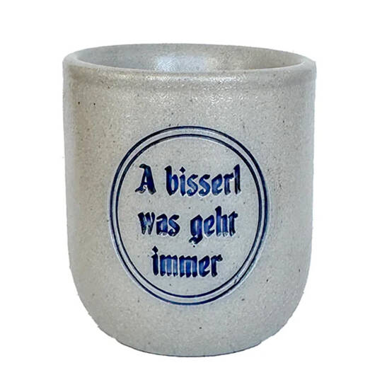 Salzglasierter Bierkrug aus Steinzeug