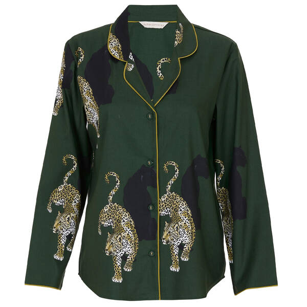 Pyjamaoberteil Olive