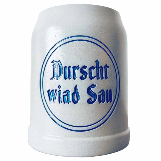 Bierkrug Durscht wiad Sau 0,5L