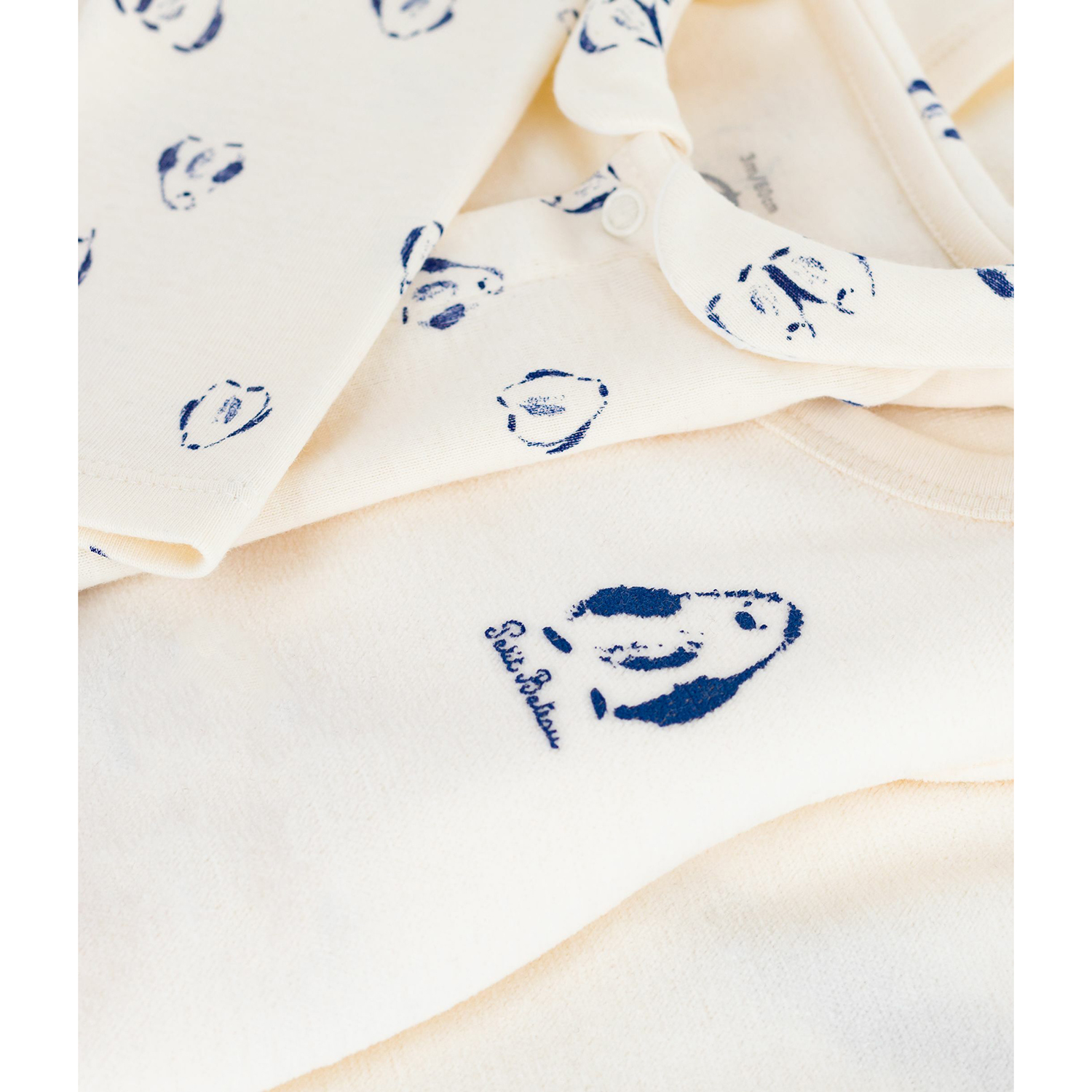 Petit Bateau Baby 2-teiliges Set – Unisex, Aus Baumwolle, Mit Rundkragen Und Langarm